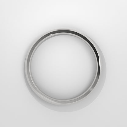 Anillo Beveled Edge Wedding Band