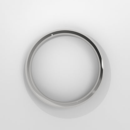 Anillo Beveled Edge Wedding Band