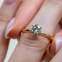 Anillo de Compromiso Knife Edge Round