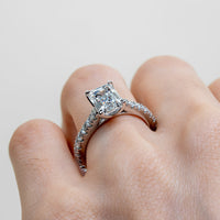 Anillo de Compromiso Sidestones 2.00 mm Emerald