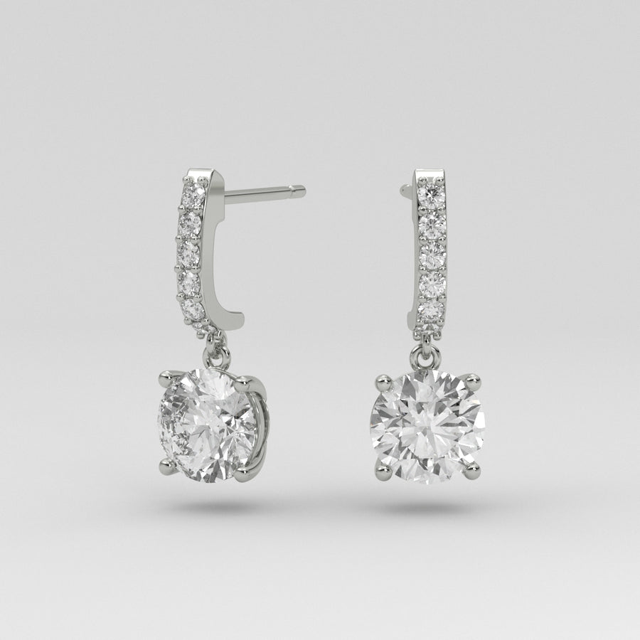 Aretes Drop Round