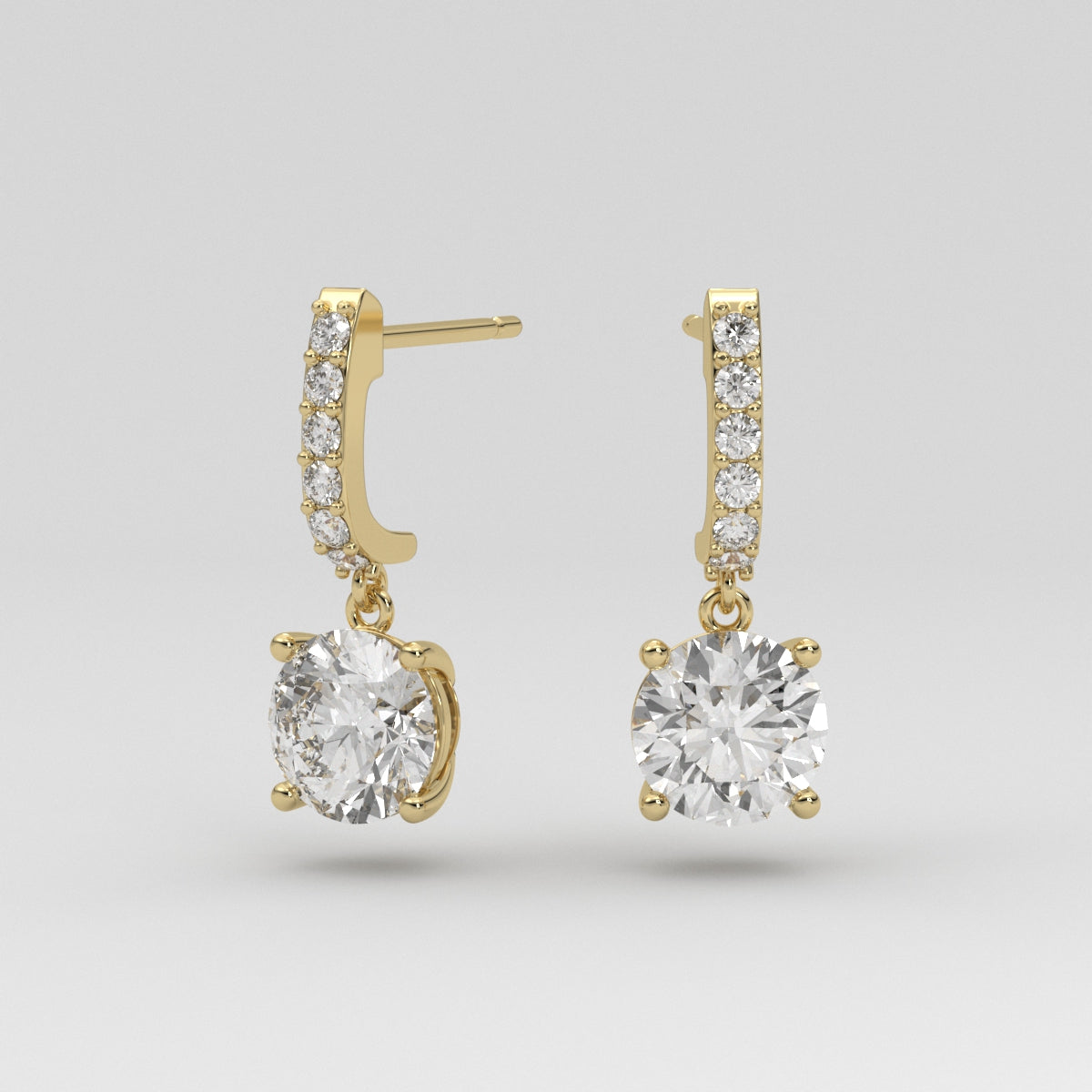 Aretes Drop Round