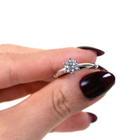 Anillo de Compromiso Knife Edge Round