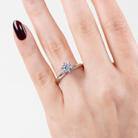 Anillo de Compromiso Knife Edge Round