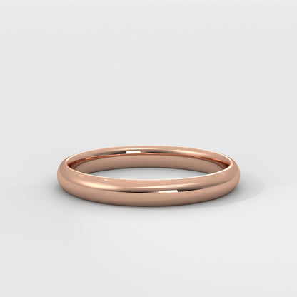 Anillo Half Round Wedding Band