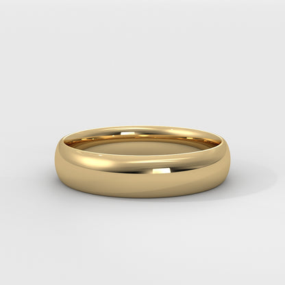 Anillo Half Round Wedding Band