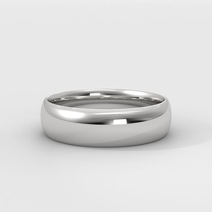 Anillo Half Round Wedding Band
