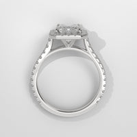 Anillo de Compromiso Halo Emerald