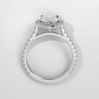 Anillo de Compromiso Halo Pear