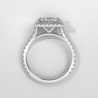 Anillo de Compromiso Halo Princess