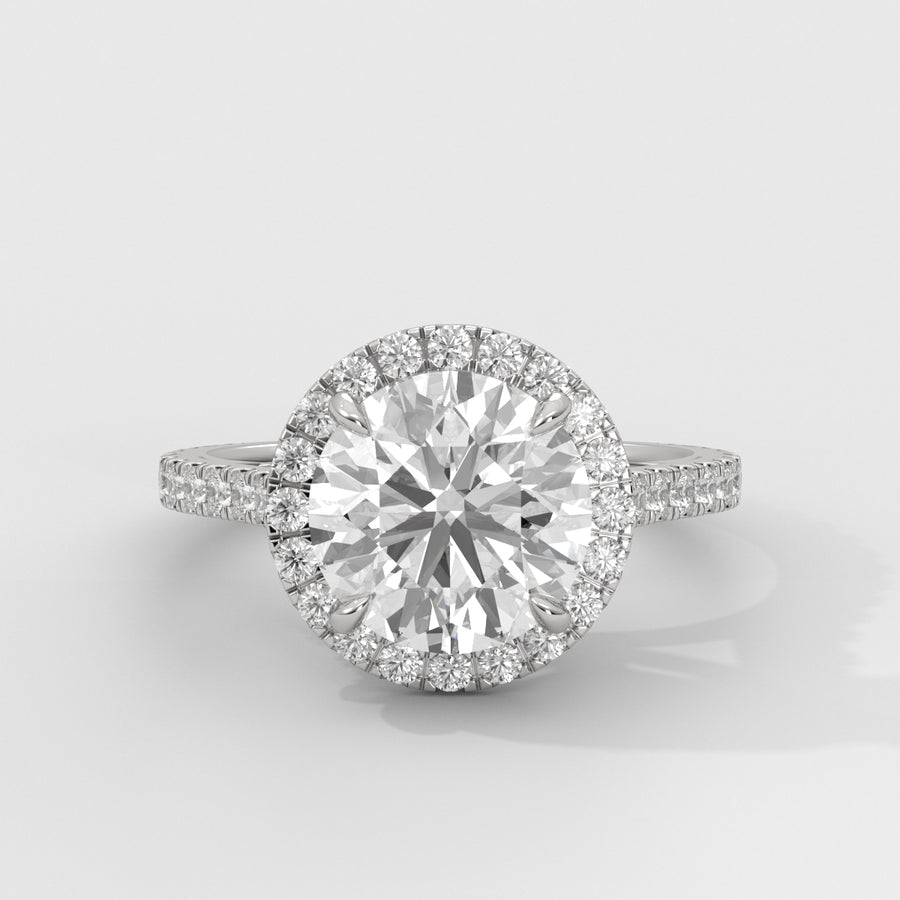 Anillo de Compromiso Halo Round