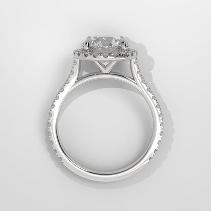 Anillo de Compromiso Halo Round