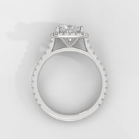 Anillo de Compromiso Halo Cushion