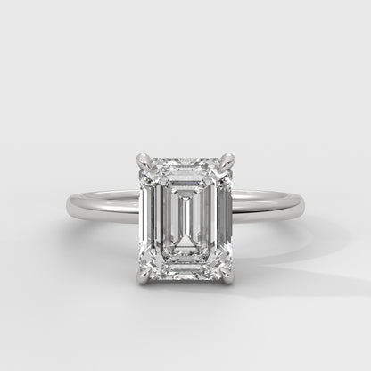 Anillo de Compromiso Hidden Halo Emerald