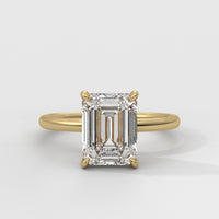 Anillo de Compromiso Hidden Halo Emerald