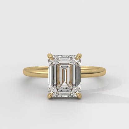 Anillo de Compromiso Hidden Halo Emerald
