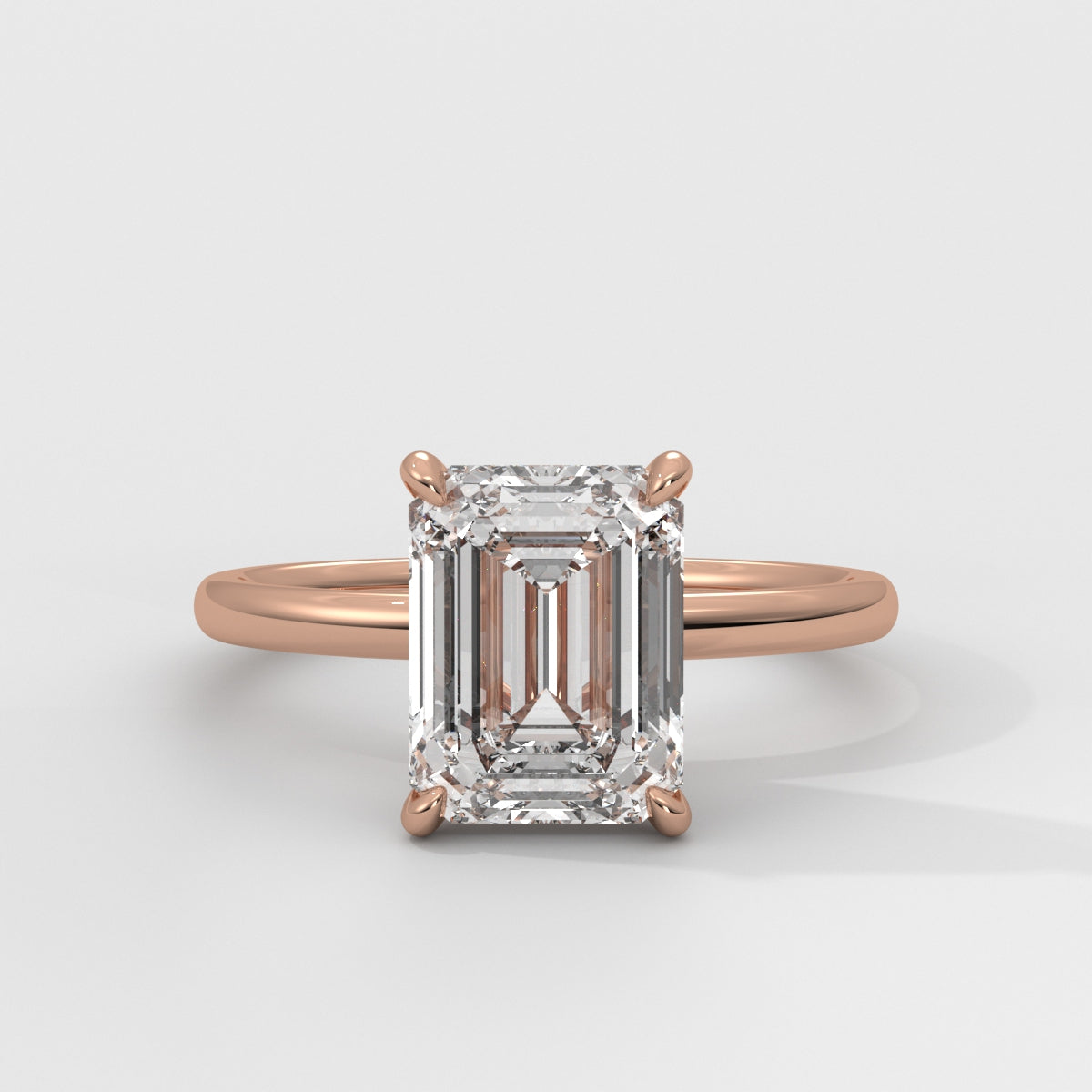 Anillo de Compromiso Hidden Halo Emerald
