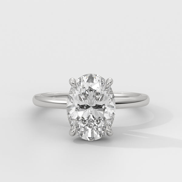 Anillo de Compromiso Hidden Halo Oval