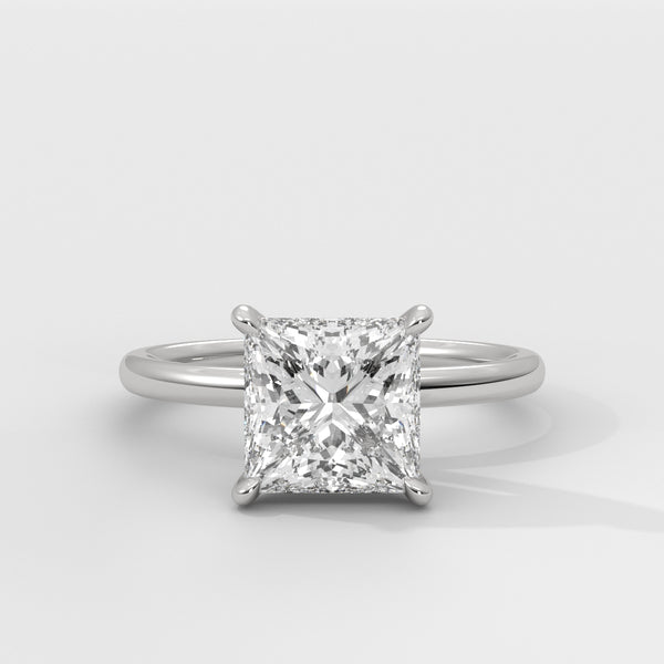 Anillo de Compromiso Hidden Halo Princess