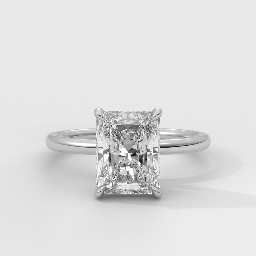 Anillo de Compromiso Hidden Halo Radiant