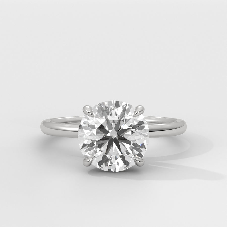 Anillo de Compromiso Hidden Halo Round