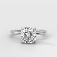 Anillo de Compromiso Hidden Halo Cushion