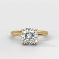 Anillo de Compromiso Hidden Halo Cushion