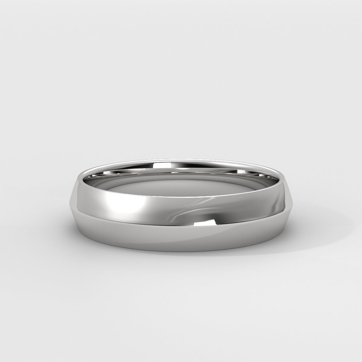 Anillo Knife Edge Wedding Band