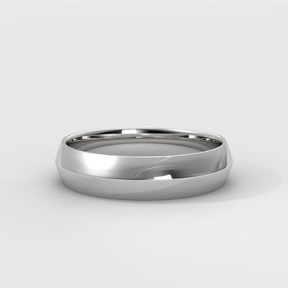 Anillo Knife Edge Wedding Band