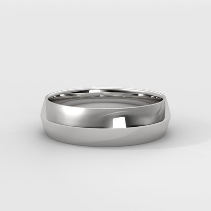 Anillo Knife Edge Wedding Band