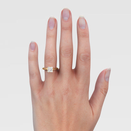 Anillo de Compromiso Knife Edge Princess