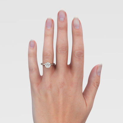 Anillo de Compromiso Knife Edge Round