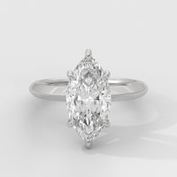 Anillo de Compromiso Knife Edge Marquise