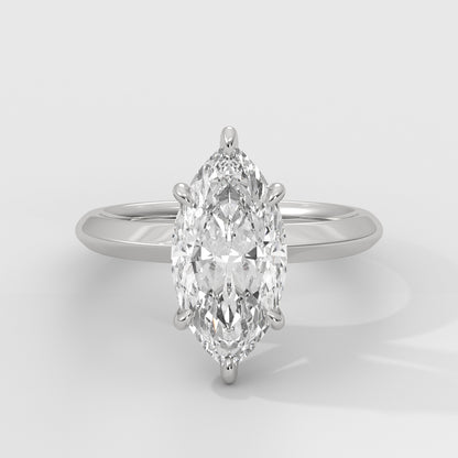 Anillo de Compromiso Knife Edge Marquise