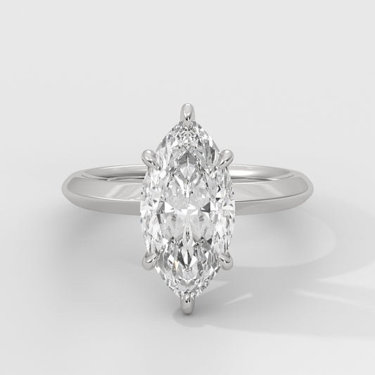 Anillo de Compromiso Knife Edge Marquise