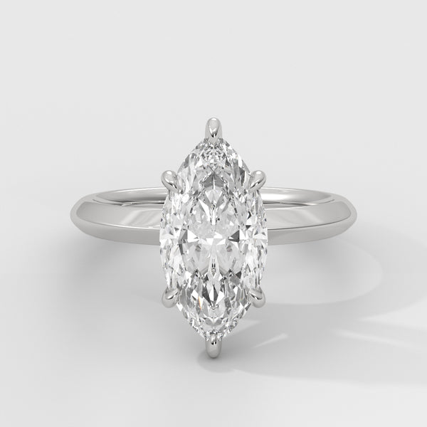Anillo de Compromiso Knife Edge Marquise