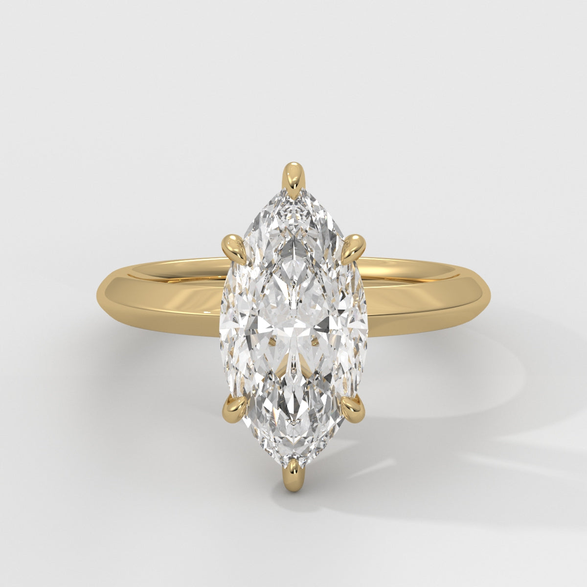 Anillo de Compromiso Knife Edge Marquise
