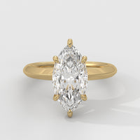 Anillo de Compromiso Knife Edge Marquise