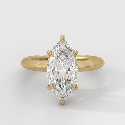 Anillo de Compromiso Knife Edge Marquise