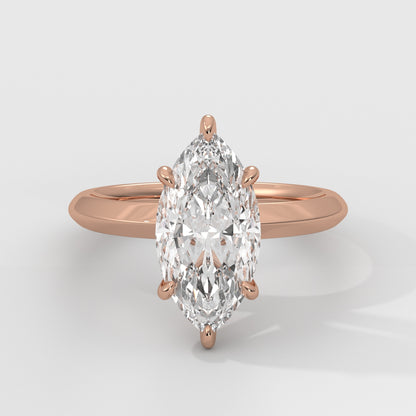 Anillo de Compromiso Knife Edge Marquise