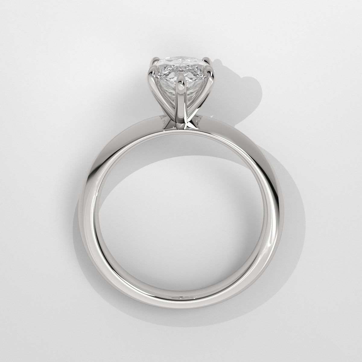 Anillo de Compromiso Knife Edge Marquise
