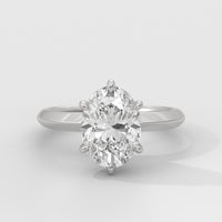 Anillo de Compromiso Knife Edge Oval