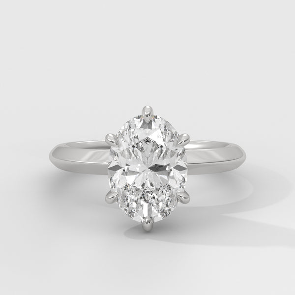 Anillo de Compromiso Knife Edge Oval