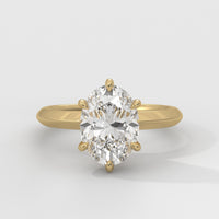 Anillo de Compromiso Knife Edge Oval