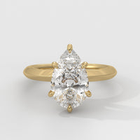 Anillo de Compromiso Knife Edge Pear
