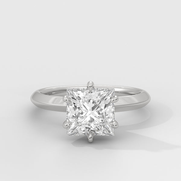 Anillo de Compromiso Knife Edge Princess