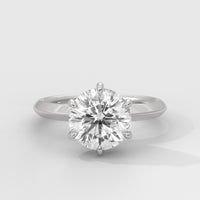 Anillo de Compromiso Knife Edge Round