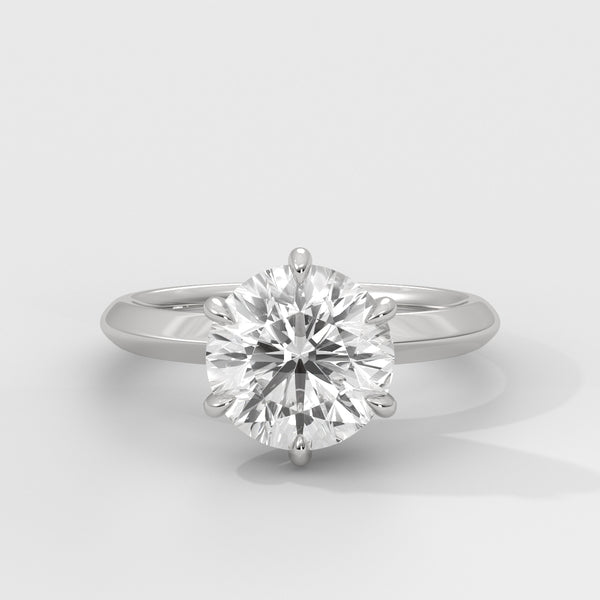 Anillo de Compromiso Knife Edge Round