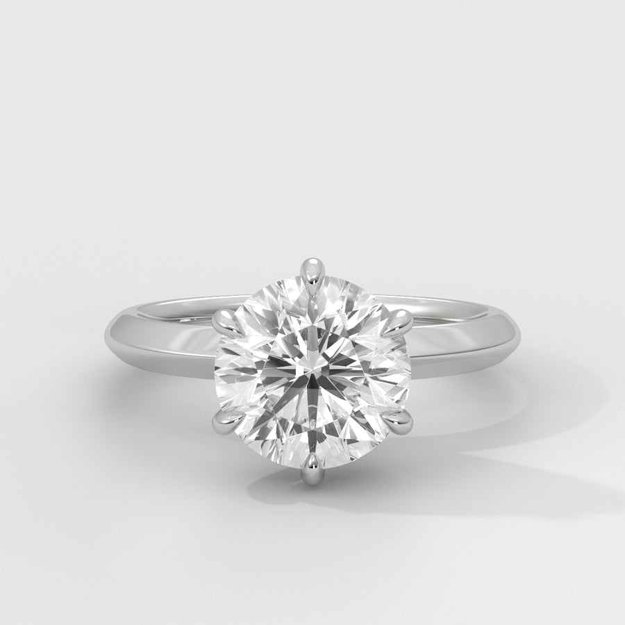 Anillo de Compromiso Knife Edge Round