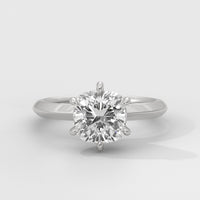 Anillo de Compromiso Knife Edge Cushion